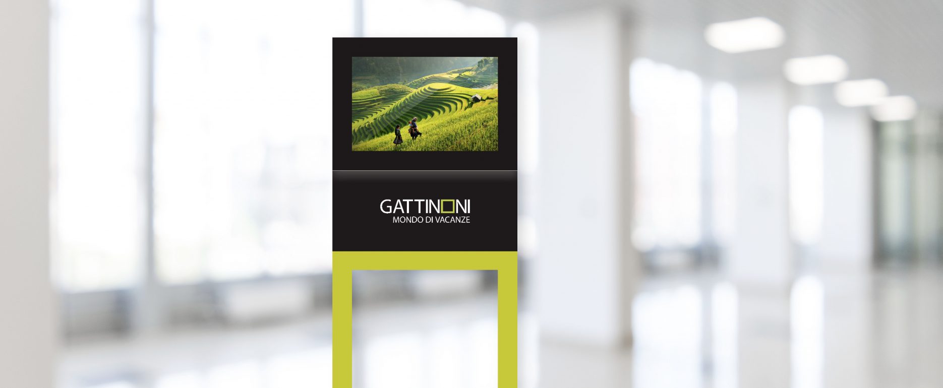totem gattinoni realizzato da corepixx