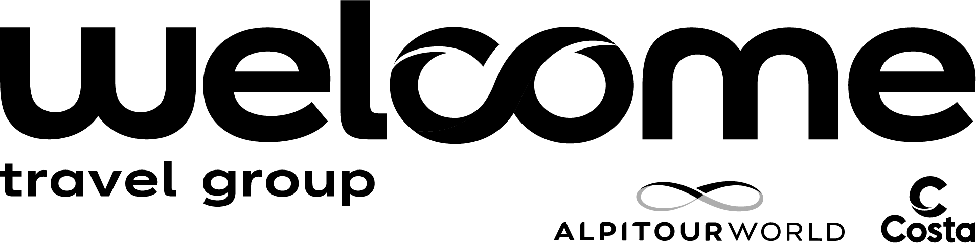 logo welcometravel liberi di viaggiare nero vettoriale vecchio